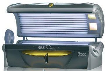 an open tanning bed